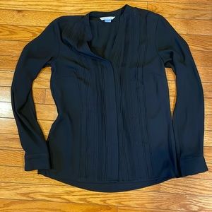 Black long-sleeve H&M blouse